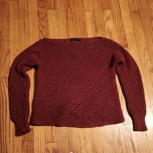 Like new Rachel Roy dusty rose open knit sweater size small